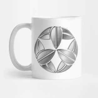 Takenaka Clan Kamon Silver Chrome Mug